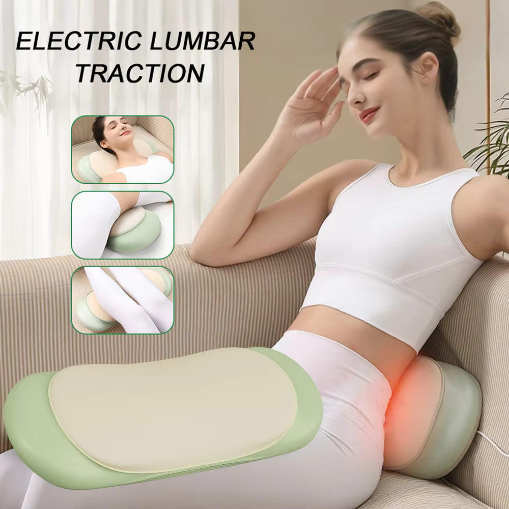 Electric Airbag Traction Lumbar Massager & High-Frequency Back Spine Support Device