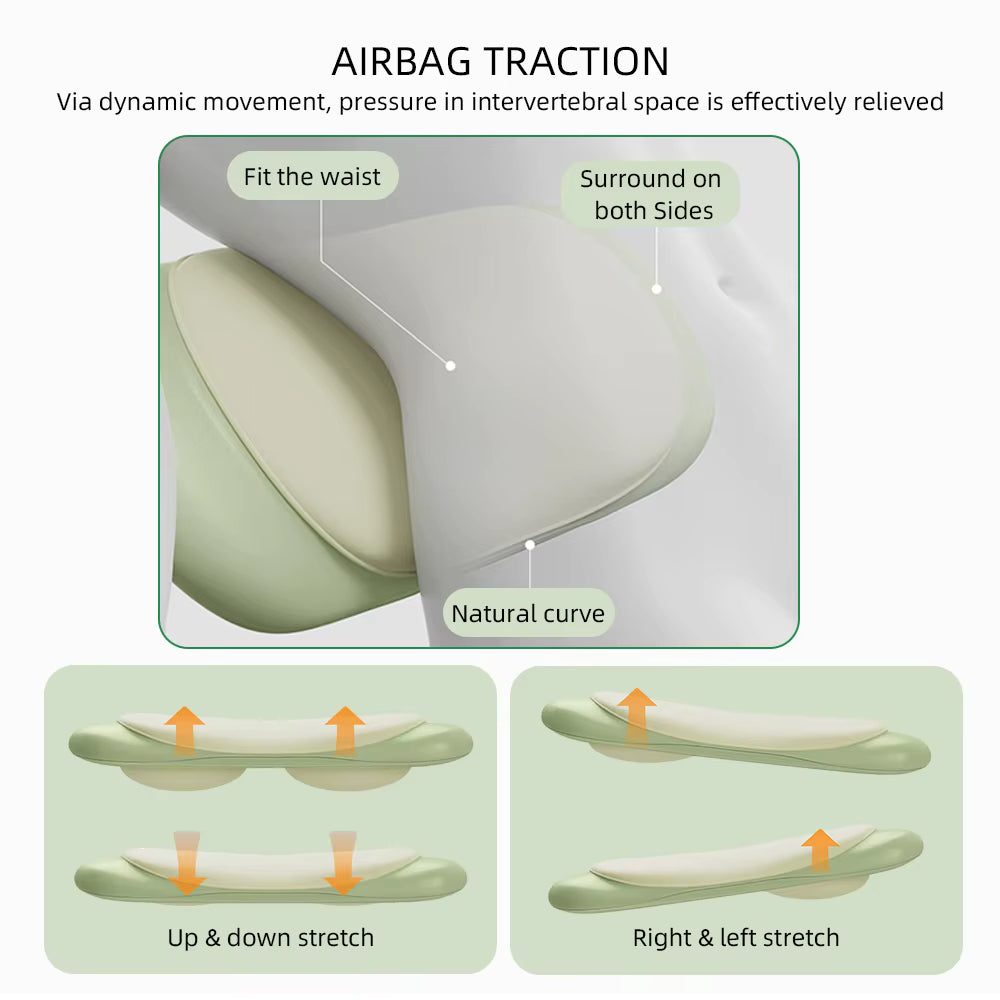 Electric Airbag Traction Lumbar Massager & High-Frequency Back Spine Support Device