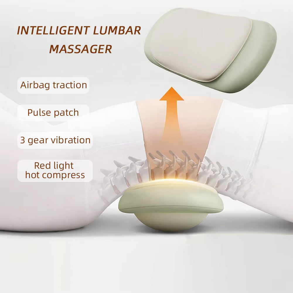 Electric Airbag Traction Lumbar Massager & High-Frequency Back Spine Support Device